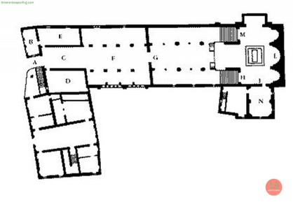 piantina basilica di Sesto al Reghena